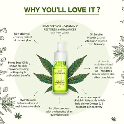 Colorbar: Vita Hemp Restoring & Balancing Night Oil - 20ml