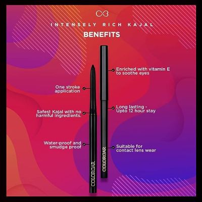 Colorbar: Intensely Rich  Kajal-Duo Creatively Black 001 - 1.30 gm each
