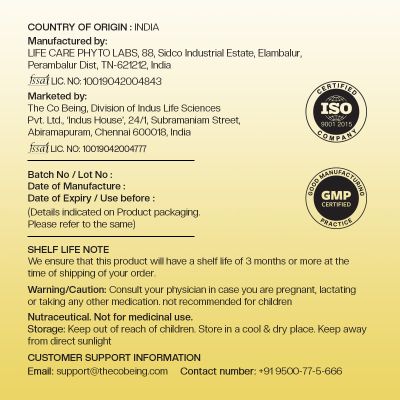 The Co Being: Happy Pause Menopause  Capsule - 60 Capsules