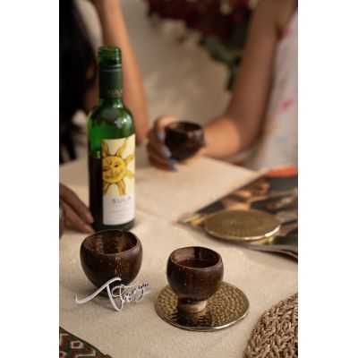 Thenga: Coconut Eco-Friendly Wine Glass - Set of 2
