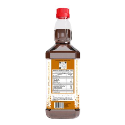 Indic Wisdom: Wood Pressed Mustard Oil 1 Liter (Cold Pressed Mustard Oil - Extracted on Wooden Churner)