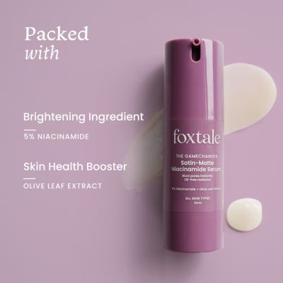 Foxtale: 5% Niacinamide Face Serum with Olive Leaf Extract - 30ml
