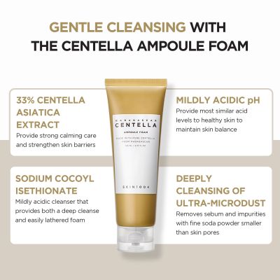 SKIN1004: Madagascar Centella Ampoule Foam Cleansers - 20ml