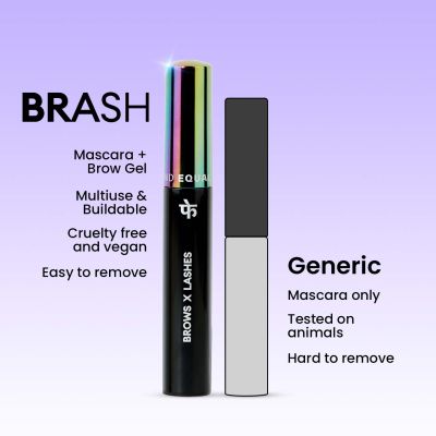 FAE Beauty: Brash Dual Mascara and Brow Gel - Jet Black - 10gm