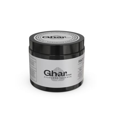 Ghar Soaps: Charcoal Face Scrub - 200gm