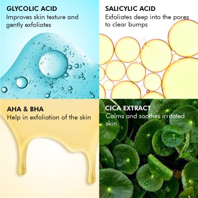 Conscious Chemist: Salicylic Acid Face Wash For Oily Acne Prone Skin with Glycolic Acid & CICA Extrac For Glowing & Radiant Skin -Super Saver Pack