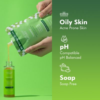 Conscious Chemist: Salicylic Acid Face Wash For Oily Acne Prone Skin with Glycolic Acid & CICA Extrac For Glowing & Radiant Skin -Super Saver Pack