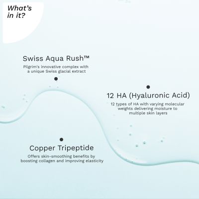 Pilgrim: Swiss Aqua Rush 12 HA Serum - 30ml
