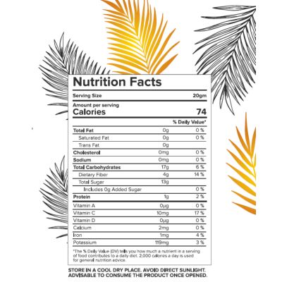 Nectar Superfoods: Freeze Dried Pineapple Slices - 20gm