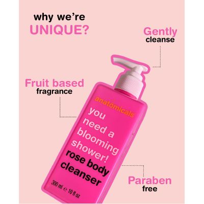 Anatomicals: Rose Body Cleanser - 300ml
