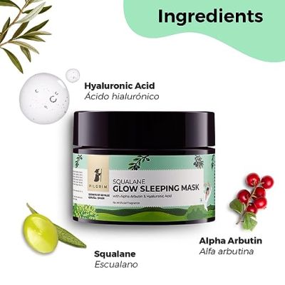 Pilgrim: Squalane Glow Sleeping Mask - 50gm
