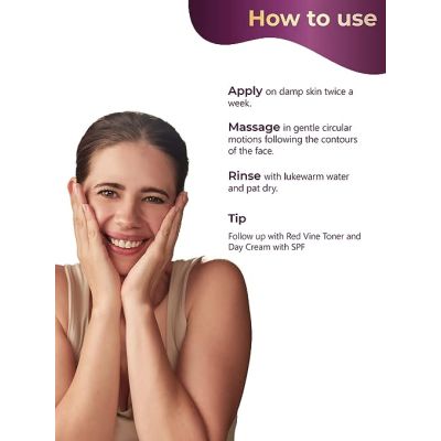 Pilgrim: Red Vine Face Scrub - 50gm