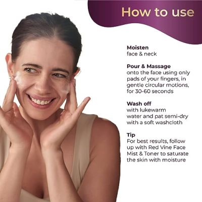Pilgrim: Red Vine Face Wash - 100ml