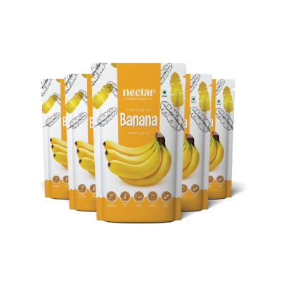 Nectar Superfoods: Freeze Dried Banana Slices - 20gm