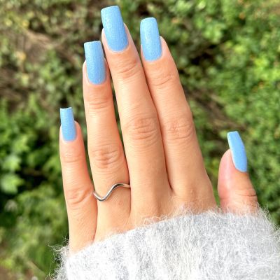 Silver Dollar: Candy-Sugar Crush Nail Lacquer Hope - Dark Blue - 8ml