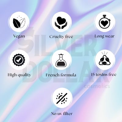 Silver Dollar: Glitter Nail Lacquer Rich Mood - Rosegold - 10ml