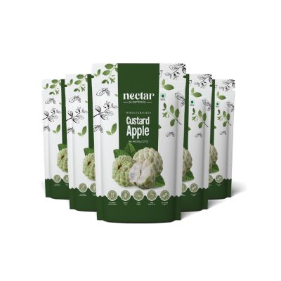 Nectar Superfoods: Freeze Dried Custard Apple Cubes - 20gm