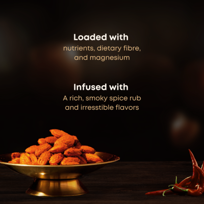 Nutki: Mini Gourmet Treat (Texas Barbeque Almonds) - 35gm (Pack of 3)