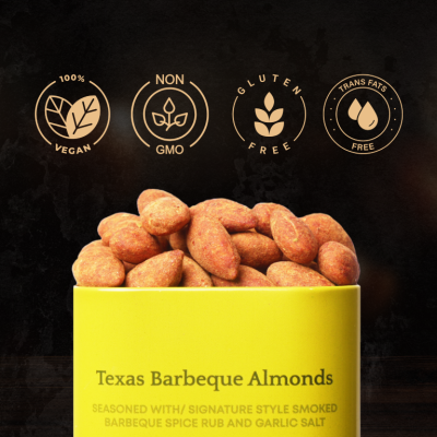 Nutki: Mini Gourmet Treat (Texas Barbeque Almonds) - 35gm (Pack of 3)