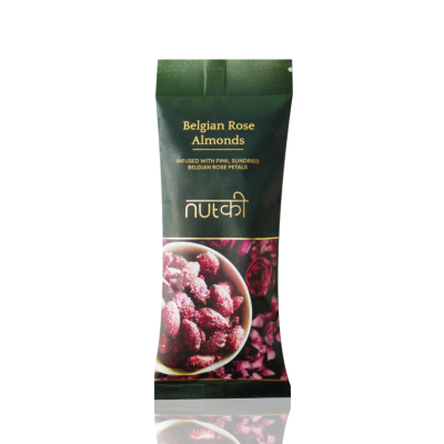 Nutki: Mini Gourmet Treat (Belgian Rose Almonds) - 35gm (Pack of 3)