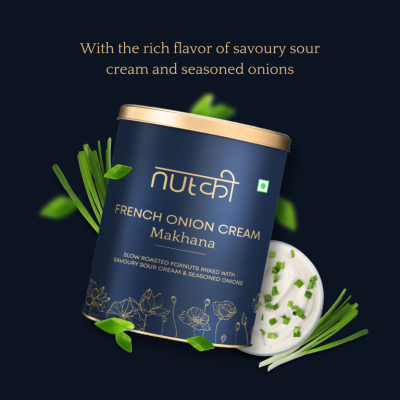 Nutki: French Onion Makhana - Tin - 50gm