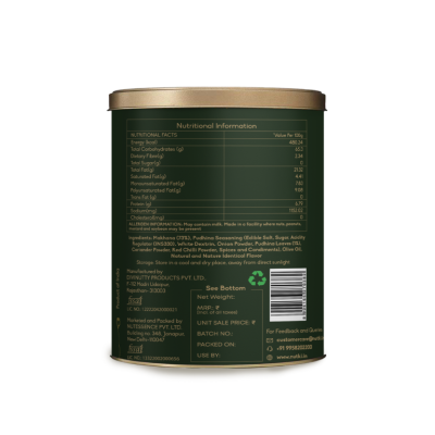 Nutki: Indian Mint Makhana - Tin - 50gm