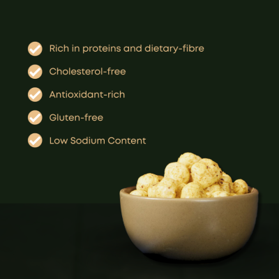 Nutki: Indian Mint Makhana - Tin - 50gm