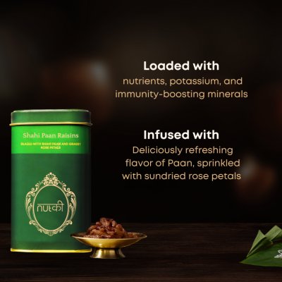 Nutki: Shahi Paan Raisin - Tin - 150gm