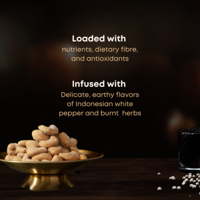 Nutki: Mini Gourmet Treat (White Pepper Cashew) - 35gm (Pack of 3)