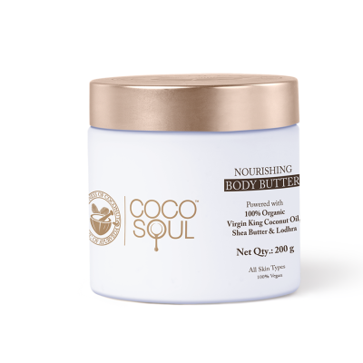 Coco Soul: Body Butter , With Coconut & Ayurveda , Paraben & Mineral Oil Free - 200g