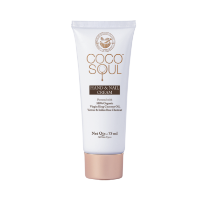 Coco Soul: Hand Cream , With Coconut & Ayurveda , Paraben & Mineral Oil Free - 75ml