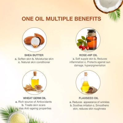 Coco Soul: Multipurpose Oil for Skin, Hair & Baby Massage - 150ml