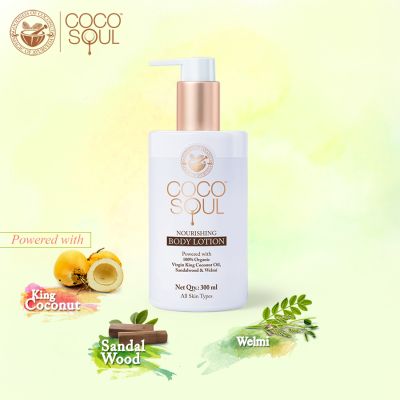 Coco Soul: Body Lotion , With Coconut & Ayurveda , Paraben & Mineral Oil Free - 200ml