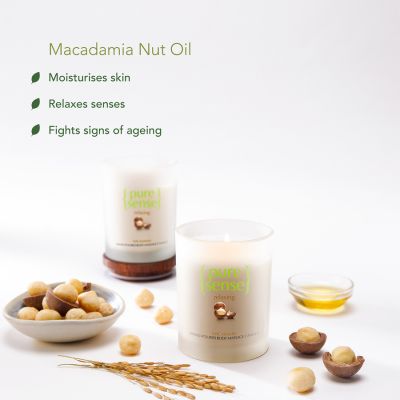 PureSense: Macadamia Hand-Poured Body Massage Candle - 200ml