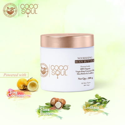 Coco Soul: Body Butter , With Coconut & Ayurveda , Paraben & Mineral Oil Free - 200g