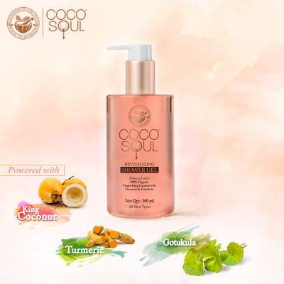 Coco Soul: Shower Gel , With Coconut & Ayurveda , Sulphate & Paraben Free - 200ml