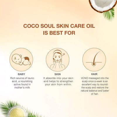 Coco Soul: Multipurpose Oil for Skin, Hair & Baby Massage - 150ml