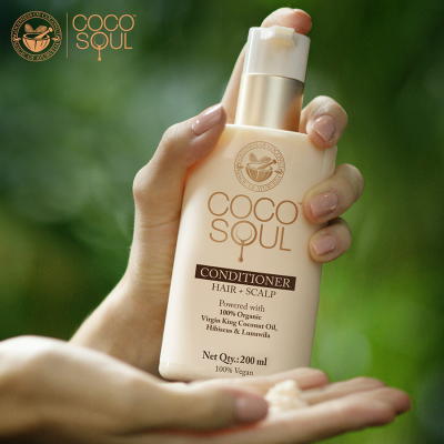 Coco Soul: Conditioner - Hair + Scalp , With Coconut & Ayurveda , Paraben & Sulphate Free - 200ml