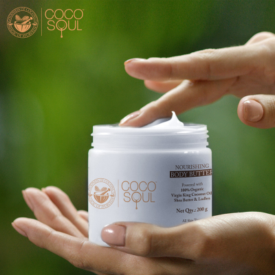 Coco Soul: Body Butter , With Coconut & Ayurveda , Paraben & Mineral Oil Free - 200g
