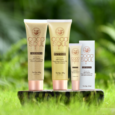 Coco Soul: Face Scrub , With Coconut & Ayurveda , Paraben & Sulphate Free - 100g