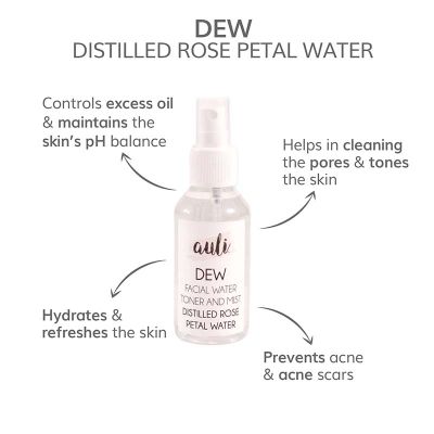 AULI: Dew Pure Rose Water Toner - 120ml