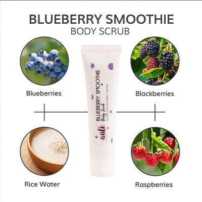 AULI: Blueberry Smoothie Body Scrub - 100gm