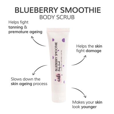 AULI: Blueberry Smoothie Body Scrub - 100gm