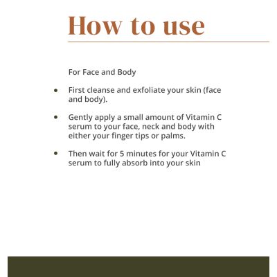 The Hemp Chapter: Vitamin C Serum - 230gm