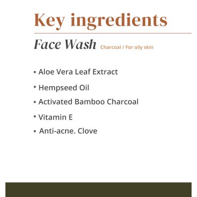 The Hemp Chapter: Face Wash || Oily Skin - Charcoal - 320gm