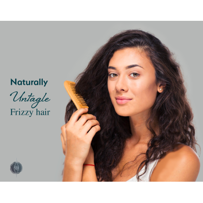 Sarveda: NeemWood Comb Combo of 3 - Straight - Handle & Pocket Size