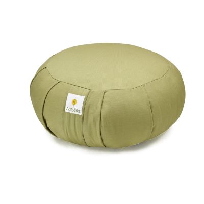 Sarveda: Round Zafu Meditation & Yoga Cushion - Sage