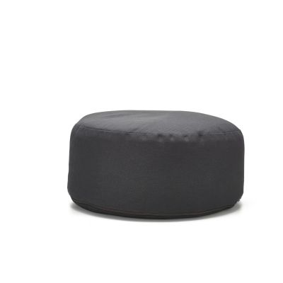 Sarveda: Buckwheat Hulls Hi-Zafu Meditation Cushion - Dark Grey
