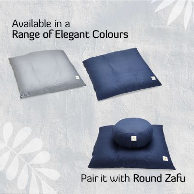 Sarveda: Zabuton Cushion for Meditation & Yoga Practise - Grey