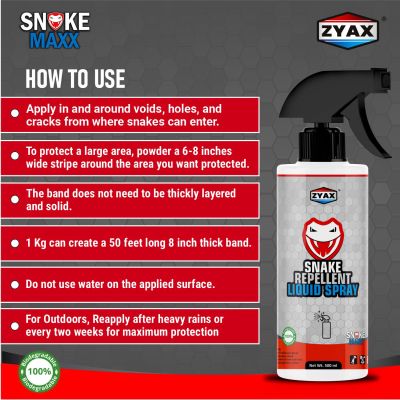 ZYAX: Snake Maxx Snake Repellent Liquid Spray - 500ml